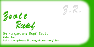 zsolt rupf business card